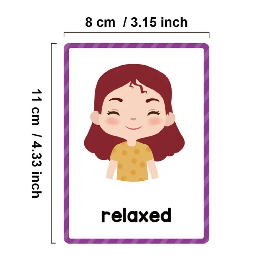 Purple Emotion Flashcards Set - Picture 5 of 5